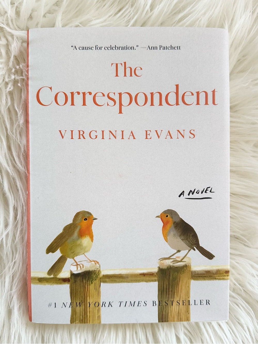 NEW NOVEL ‘The Correspondent’ by Virginia Evans -hard cover book